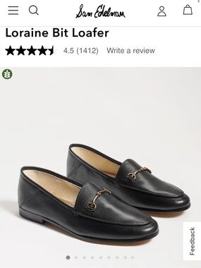 Sam Edelman Lorraine Bit Loafer, size 9, black leather